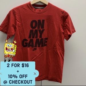 Nike Boys Short Sleeves T-shirt